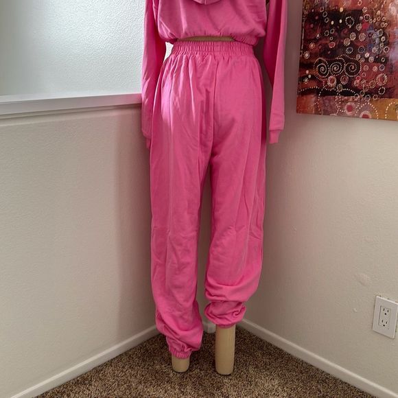 Naked Wardrobe NWOT Jogger Hot Pink Size L - Picture 5 of 9